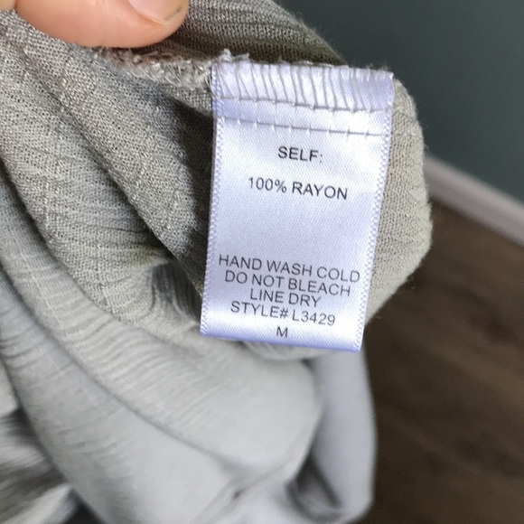 By Together long line button down lightweight tunic top. Boho, coastal, beach M - Picture 12 of 12